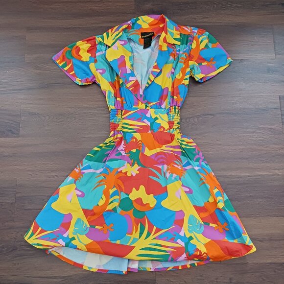 RARE Nooworks Leah dress in Tropico Print EUC - Picture 3 of 6